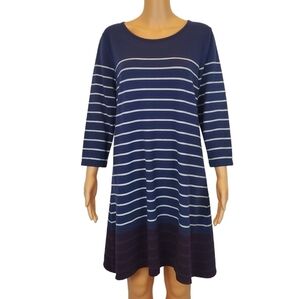 Max Studio weekend stripe 3/4 sleeve dress